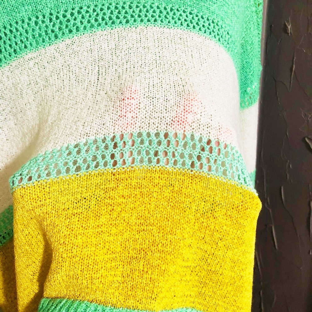 Main Strip Colorblock Sweater Sz Small - Picture 4 of 4